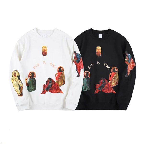 Kane West Jesus Is King Printed Sweatshirt