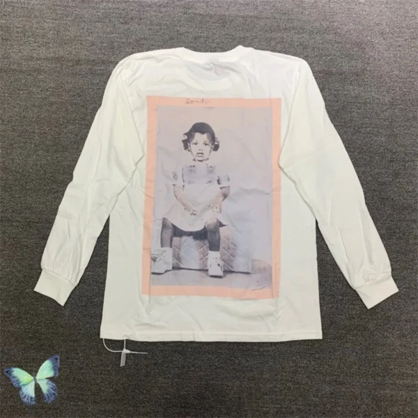 Kanye West Donda Long Sleeve Girl Photo Print Shirt