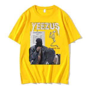 Yeezus God Wants You Skeleton Print T Shirt